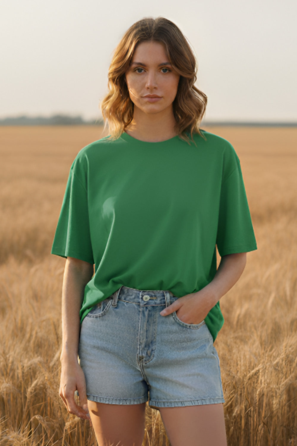 Everyday Oversized New Green T-Shirt | Unisex Fashion