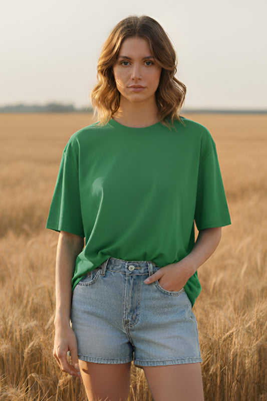 Everyday Oversized New Green T-Shirt | Unisex Fashion