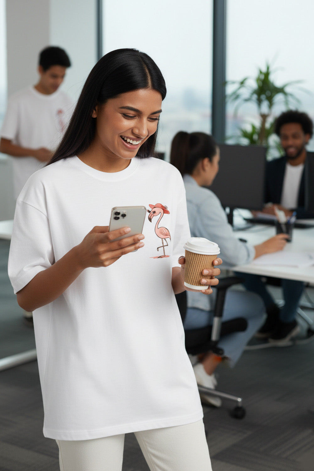 The Flamingo Oversized Tee