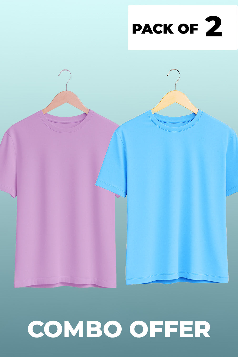 Oversized Plain T-Shirt - 2-Pack