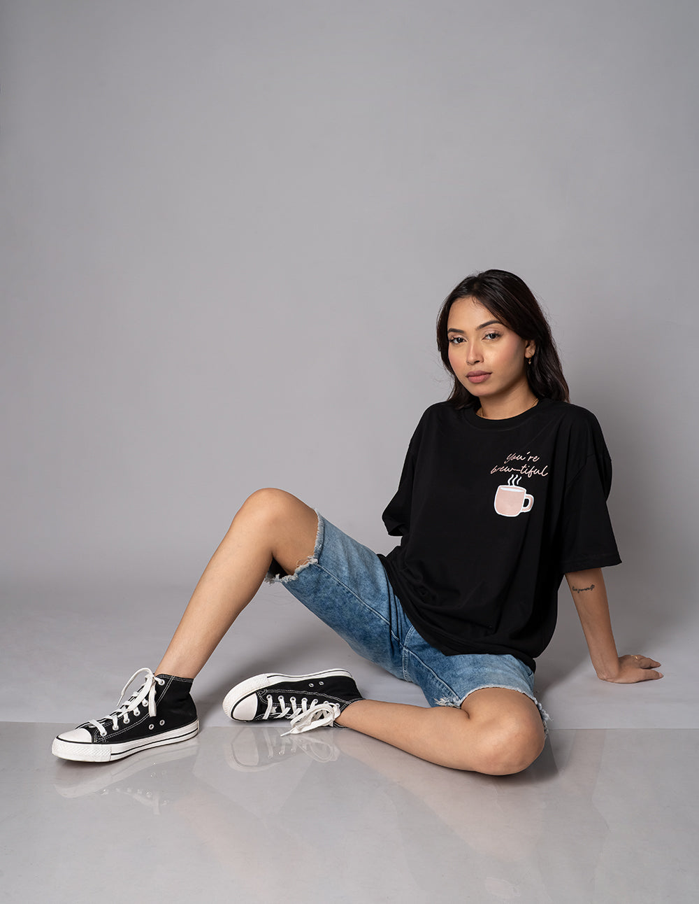 Brew-tiful Coffee Oversized T-Shirt