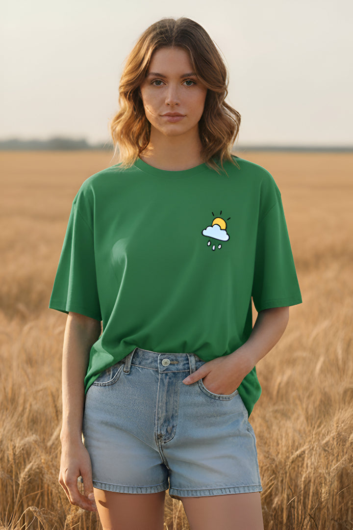 Morning Glow – New Green Oversized T-Shirt