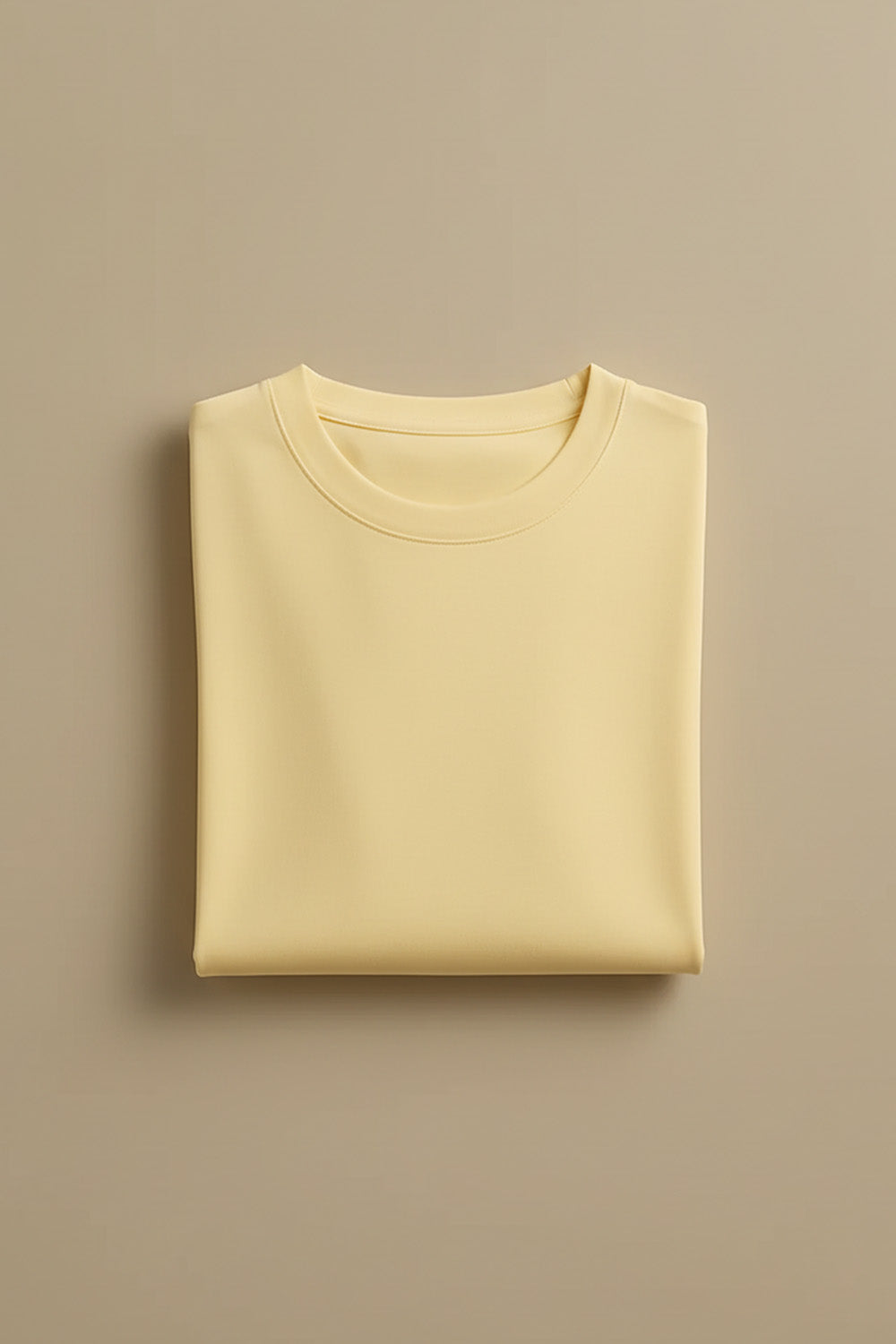 Butter Yellow  Oversized Plain T-shirt