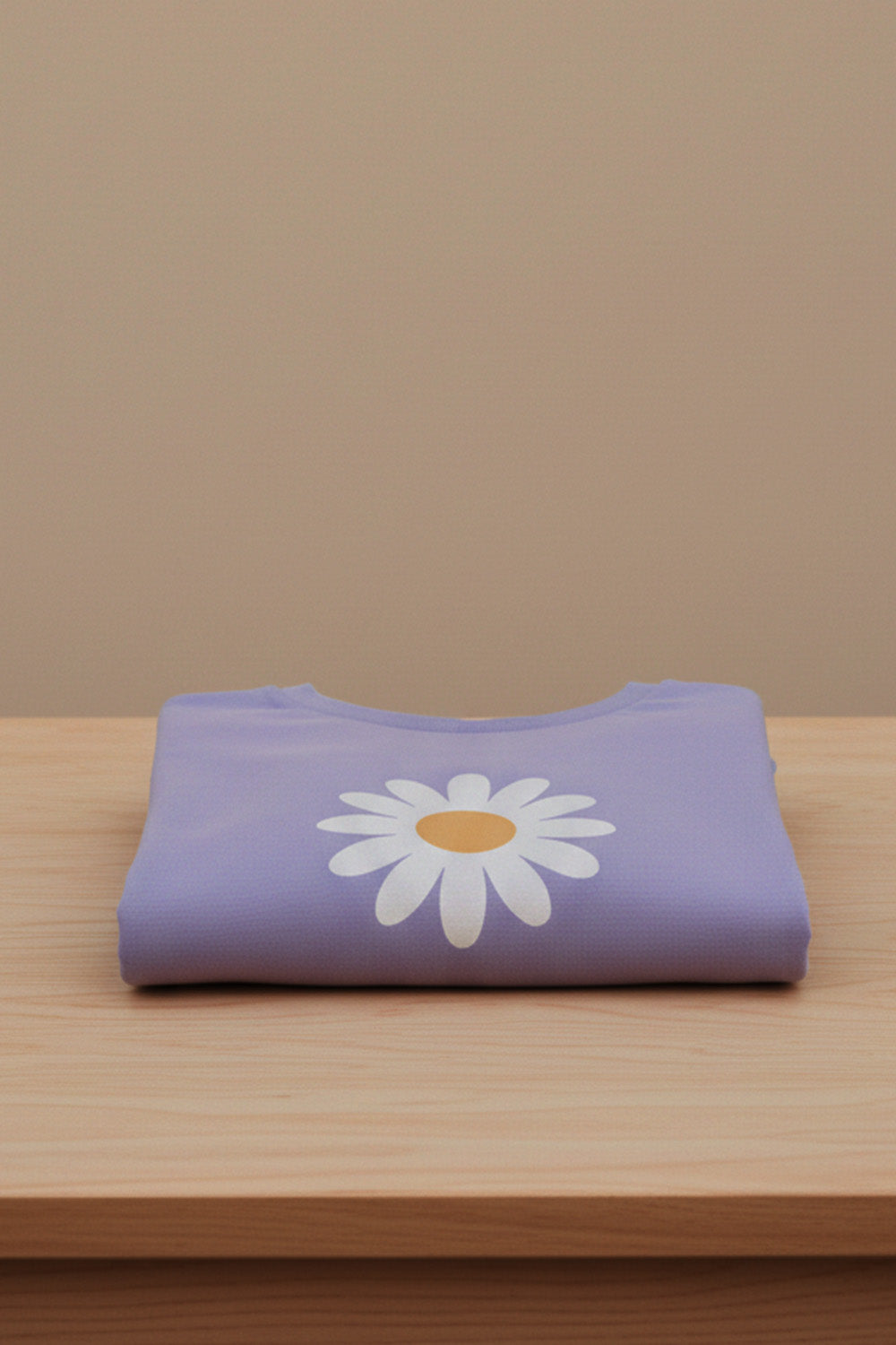 Lavender Daisy Casual Oversized T-Shirt