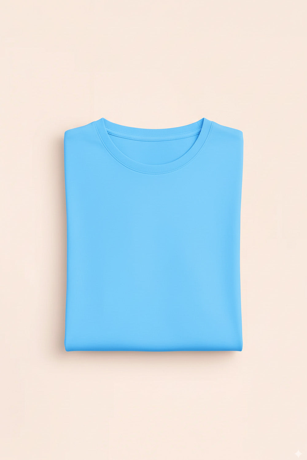 Feynor Oversized Sky Blue Plain T-shirt