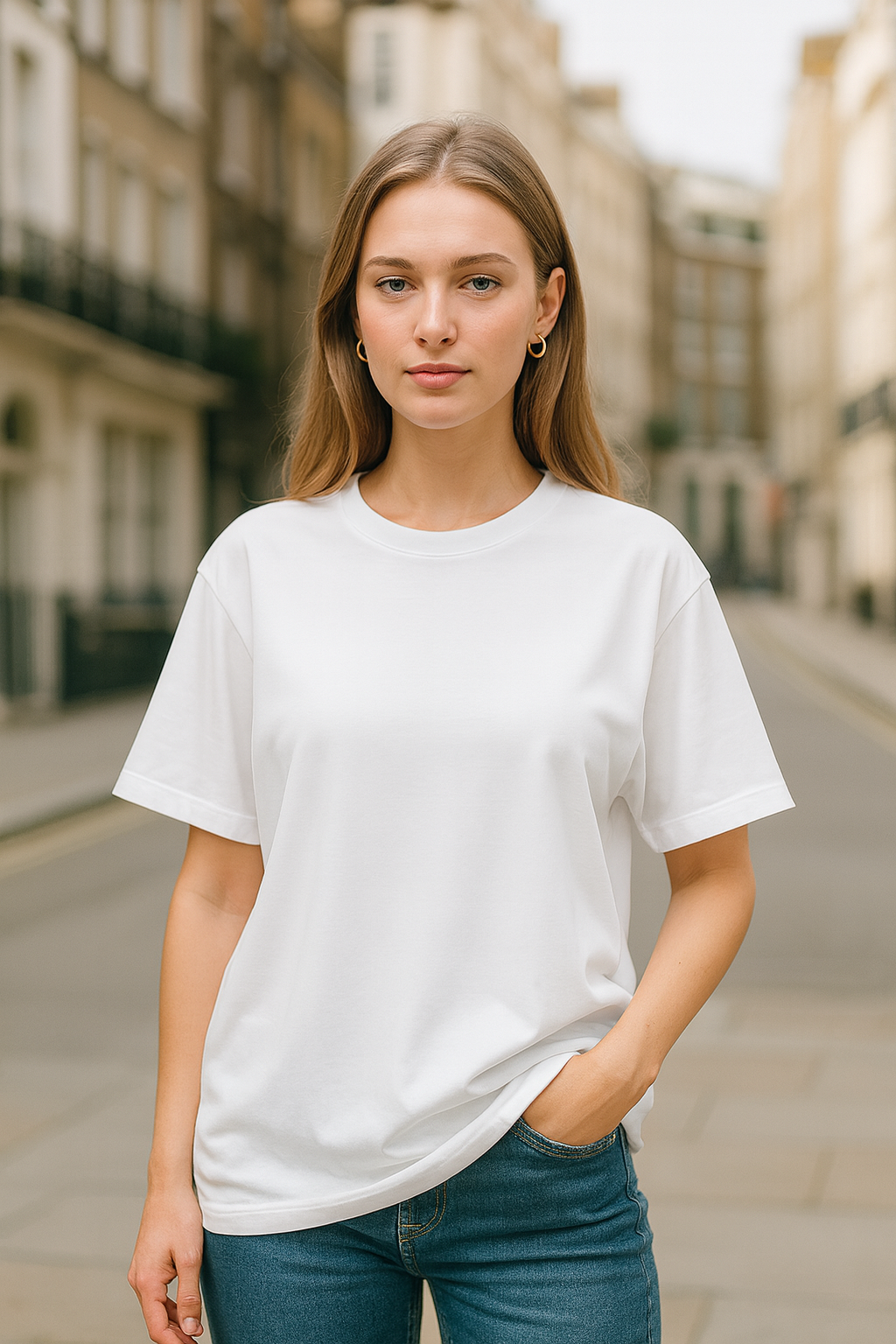 White Plain Oversized T-shirt
