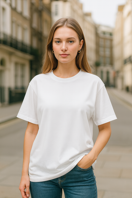 White Plain Oversized T-shirt